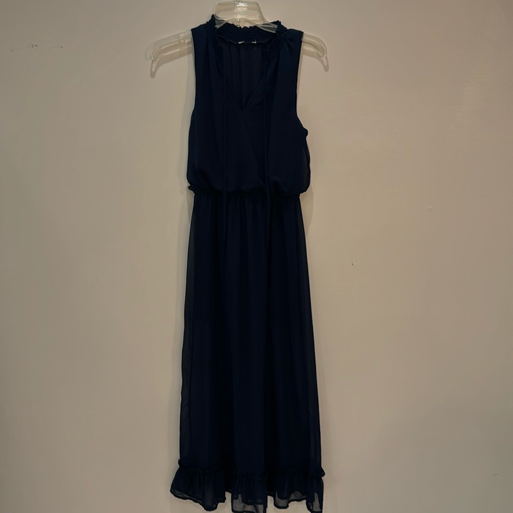 Navy blue maxi dress